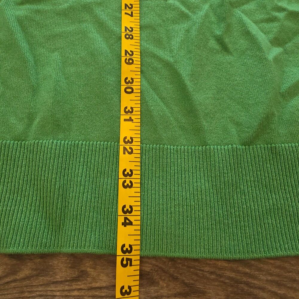Ann Taylor Knit Duster Cardigan S Green Celtic Relaxed Stretch Office - Picture 8 of 8